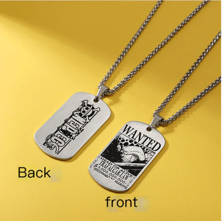 Collar con colgante inspirado en One Piece con llavero