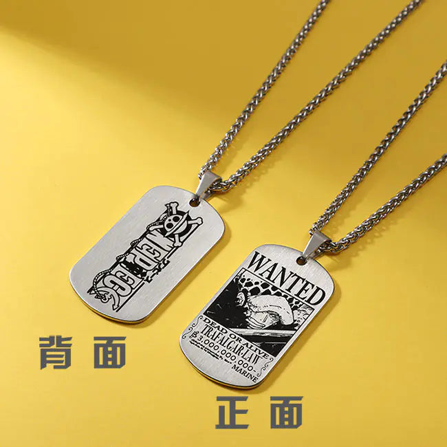 Collar con colgante inspirado en One Piece con llavero